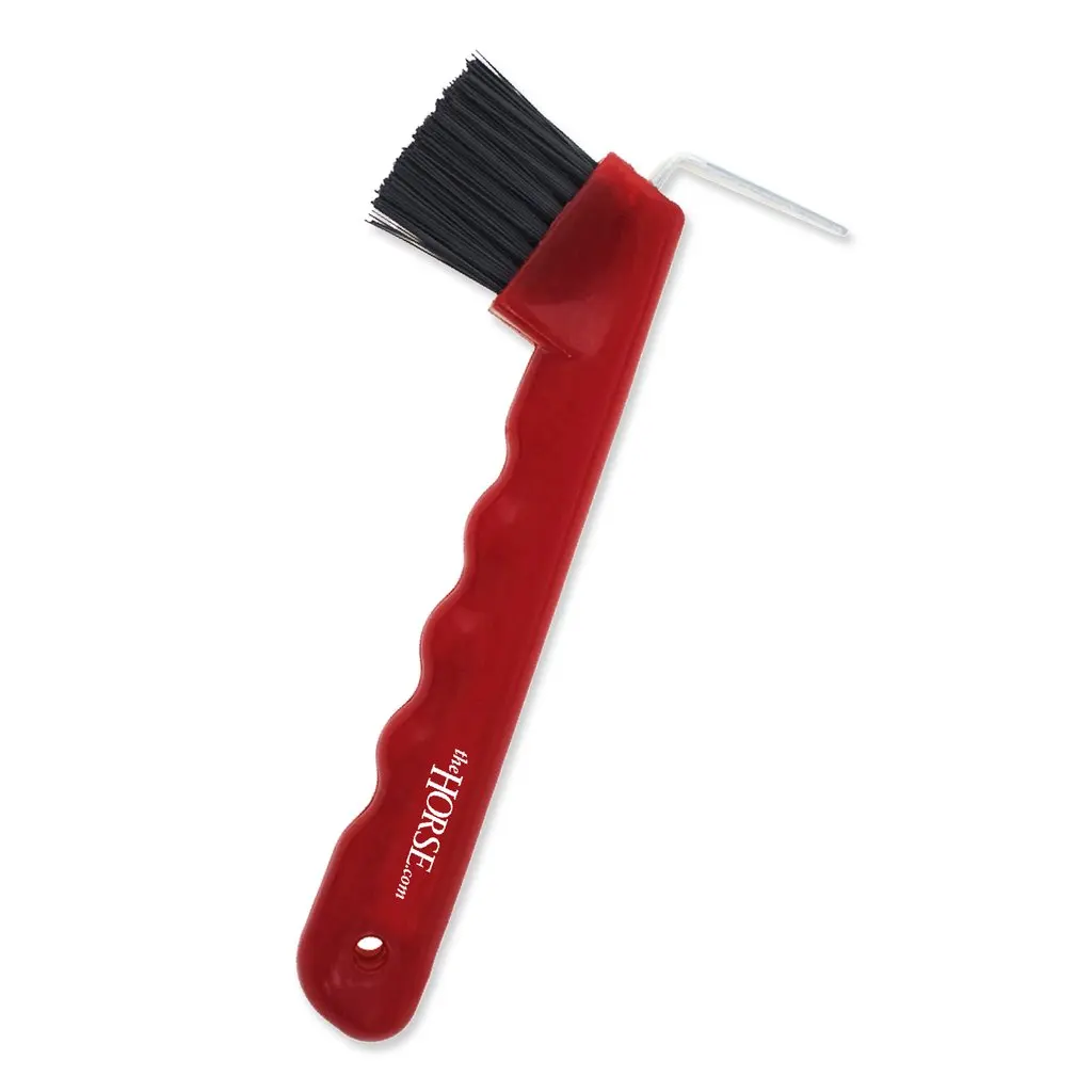 Customized Logo Plastic Horse Hoof Pick With Brush Promotional Horse