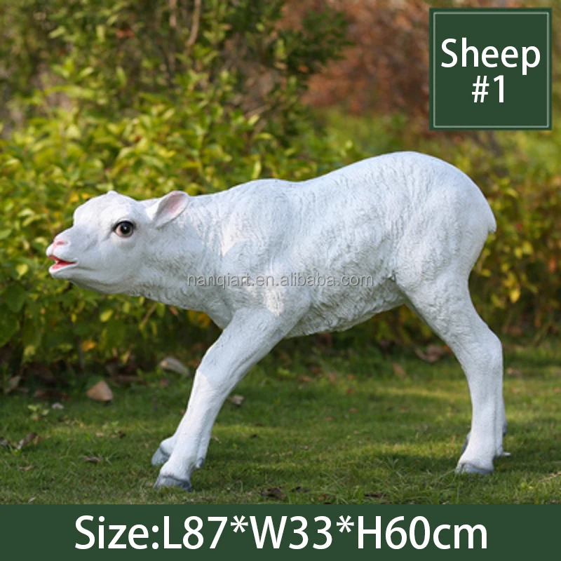 Home Park Garden Big Animal Sculpture Hand Made High Quality Fiberglass Resin Prop Lifelike Life