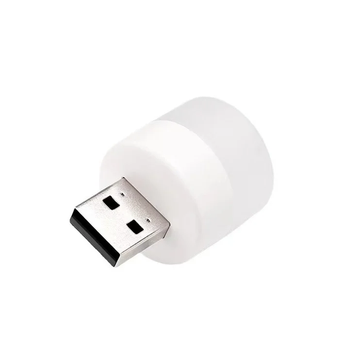 Portable Mini USB LED night light socket desk lamp computer mobile power charging head student car atmosphere night light