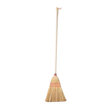 Sorghum Grass Corn Broom and Outdoor Garden Sorghum Broom With Long Wood Handle Garden Use Corn Broom