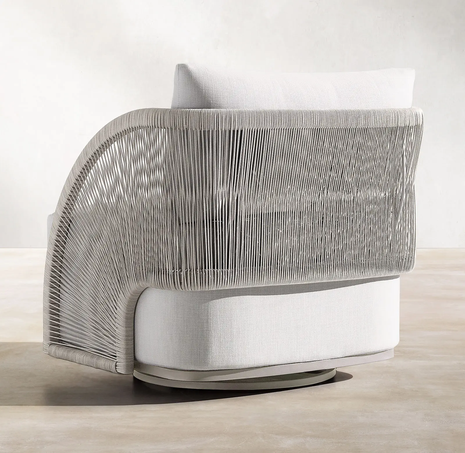 Outdoor Mixed Metal Furniture Garden Patio Aluminum Pavona Swivel