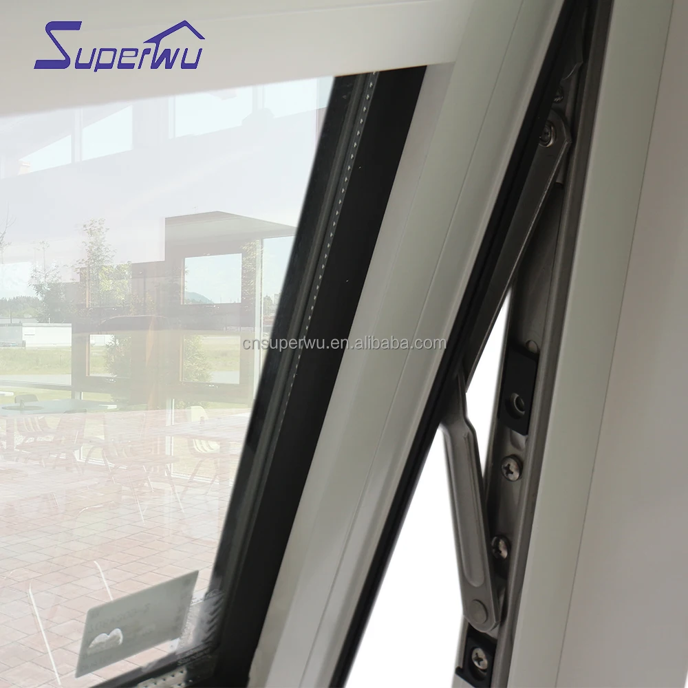 Australia Standard Matte Black Aluminium Double Glazed Awning Window