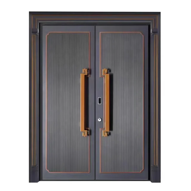 Aluminum door material, fireproof, waterproof, anti-theft, thick, hard, and collision resistant
