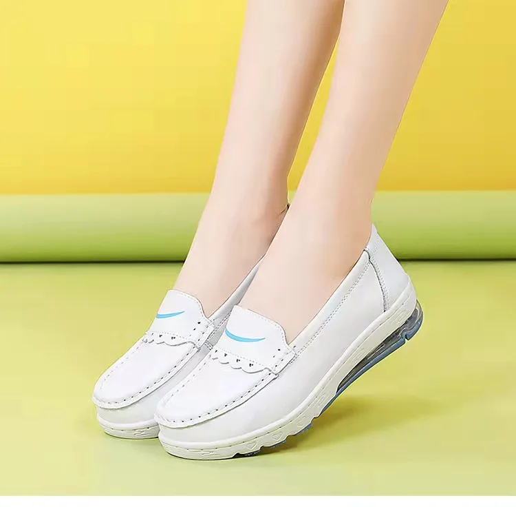 Nurse Shoes Nursing Shoes Hospital for Women Comfort Breathable Soft Bottom Flat Non-slip Safety Work White Shoes
