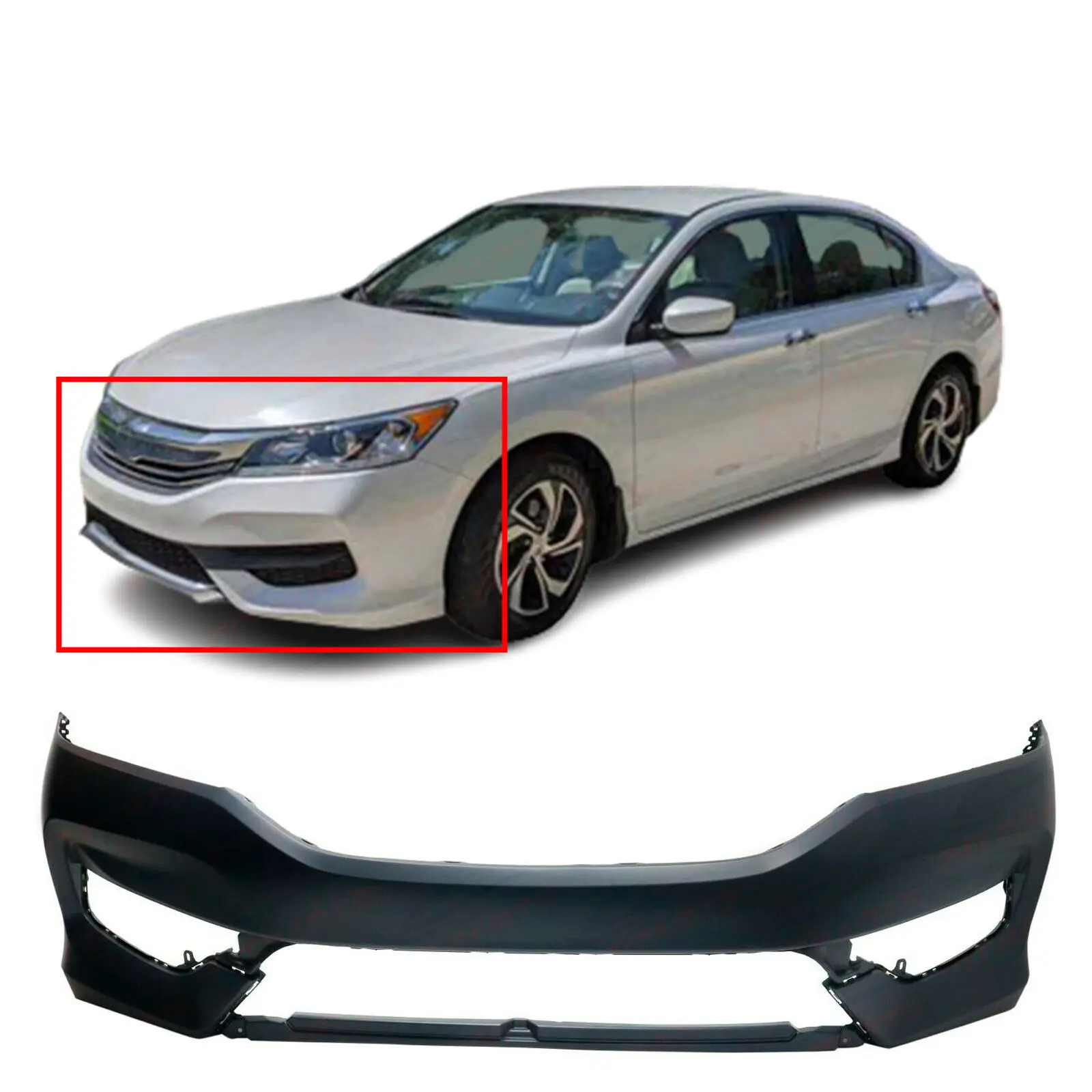 OEM auto parts replacement front body parts new ABS pp plastic front bumper cover for Honda accord 2016 2017