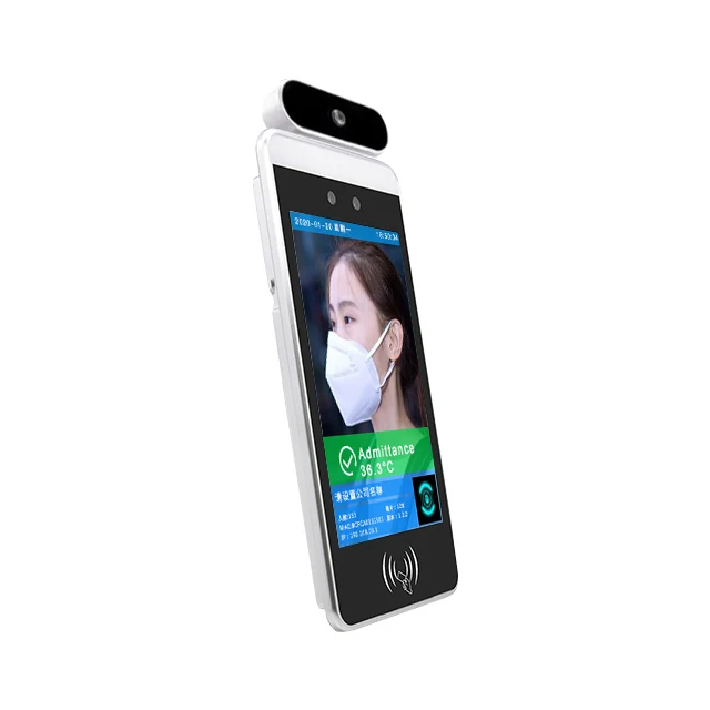 Wireless Facial Recognition Access Control and Time Attendance 8 Inches 3D Face Recognition Biometric Device With Thermal Camera