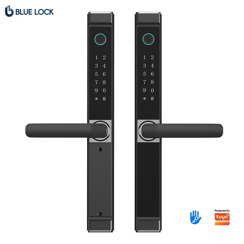 Bluelock Customized Smart Wi-Fi Locks Fingerprint Aluminum Alloy Waterproof Digital Door Outdoor Locks with Handle