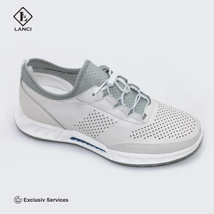 LANCI Chinese Sneaker Factory for ODM High Quality Mens Leather Shoes Walking Style Shoes