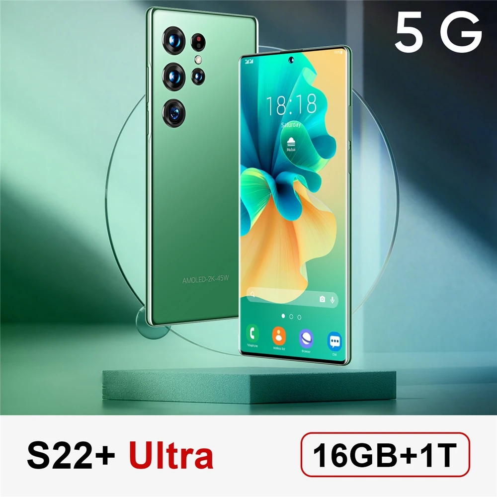 New S22 Ultra Phone Global Version 7.3 Inch Smartphone 3gb+64gb Android Cellphones Original Unlocked 5g Mobile Phones