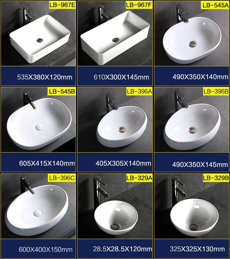 Oufu Oval Round Square Rectangular Hotel Top Wash Basin Rectangular ...