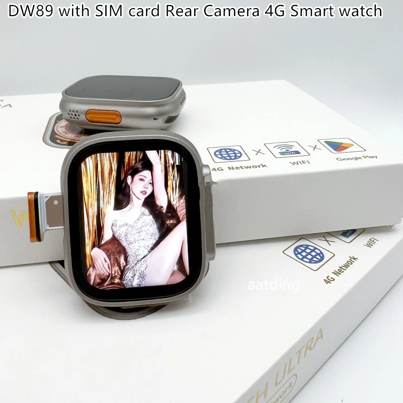 2023 New 4G Smart Watch Dw89 Dw88 Ultra Smart Watch GPS Inserted