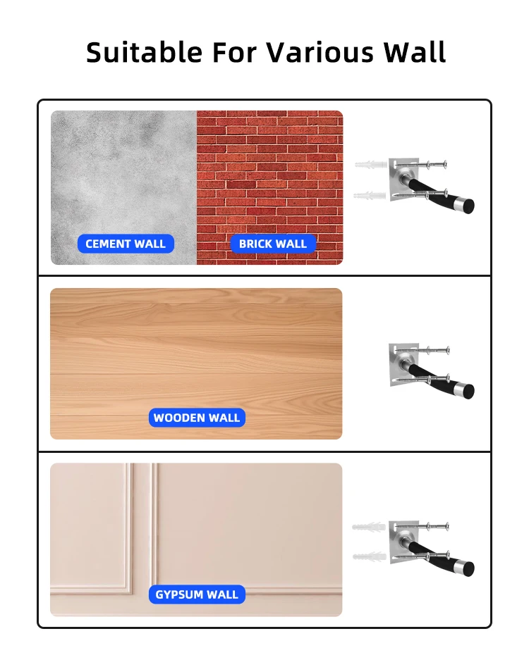 Modern Rustproof Heavy Duty Metal Multifunctional Wall Mounted Hook Organizer with High Load Bearing for Garage Storage manufacture