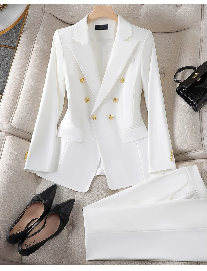 Elegant Women's Business Blazer Suit - Formal Solid Tuxedo for ...