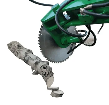 excavator attachment High quality hydraulic concrete saw head attachment rotating cutter Head