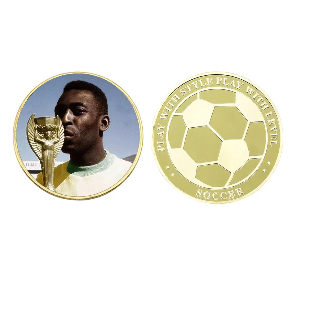 2023ホットセールサッカーの王ペレゴールド記念コインペレカスタムコインを記念してファンへのお土産ギフト| Alibaba.com