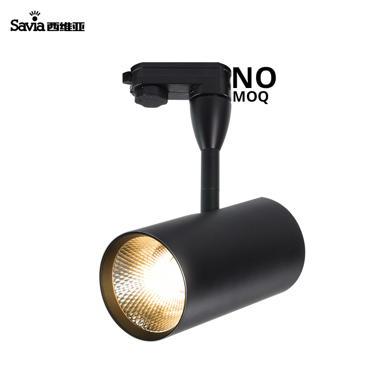 
 Savia anti-glare 4 wires adjustable 20W COB spot track light indoor aluminum ceiling LED tracklight for exhibition clothes store  