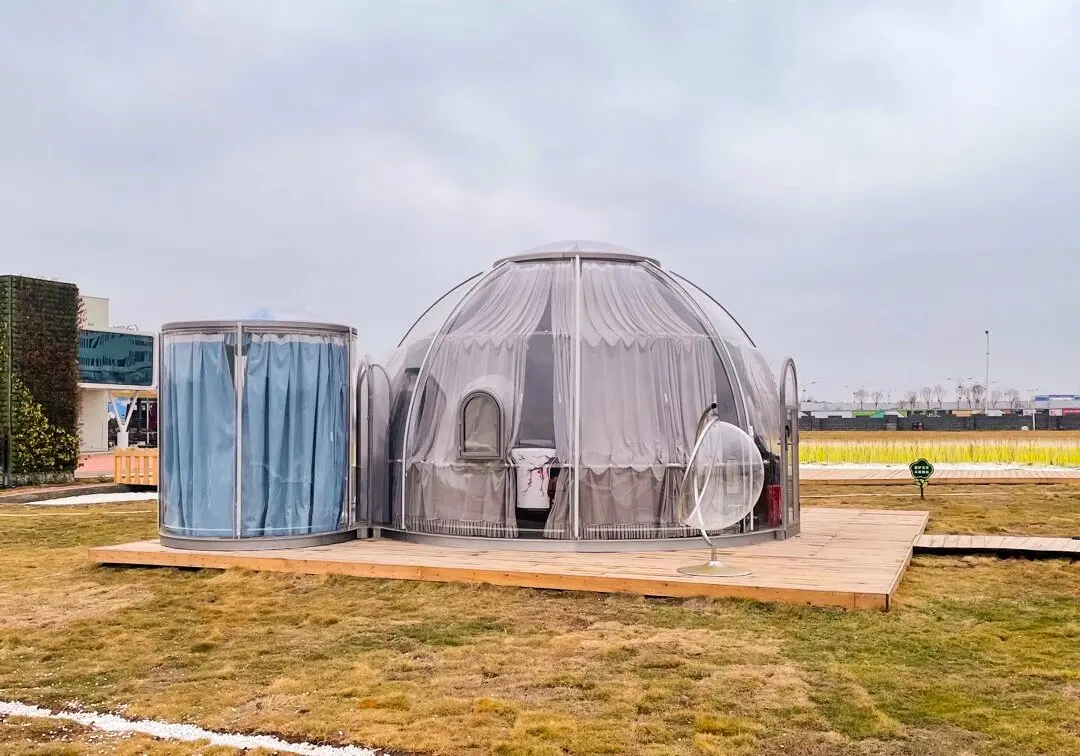Customized Aluminum Alloy Large Igloo Soundproof Transparent Clear Pc Dome Tent for Sale