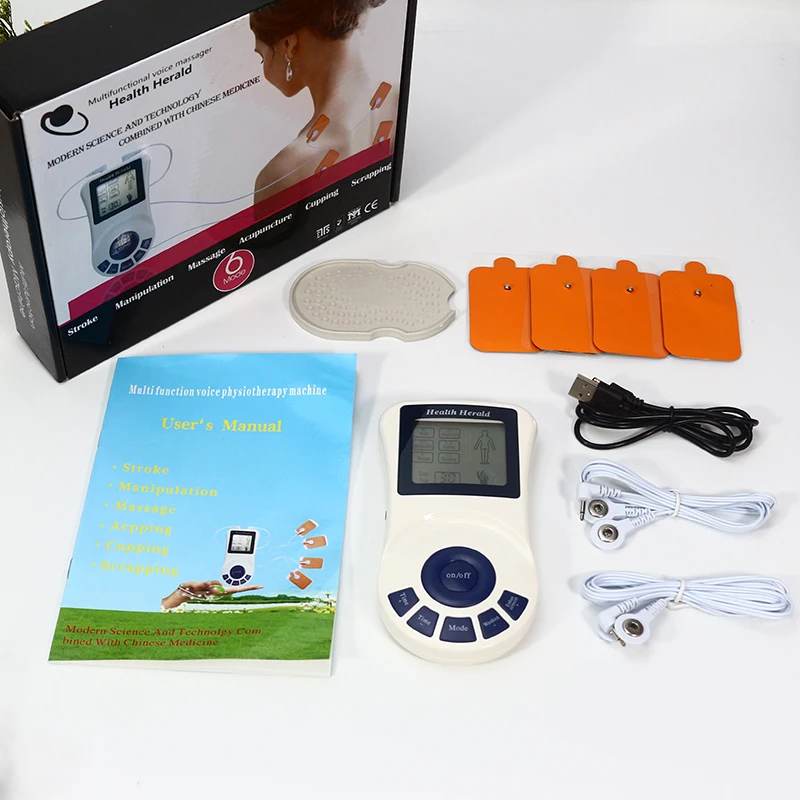 Digital Electronic Pulse Tens Unit Muscle Stimulator Acupuncture Pain Relief Massager Machine Physiotherapy Equipment
