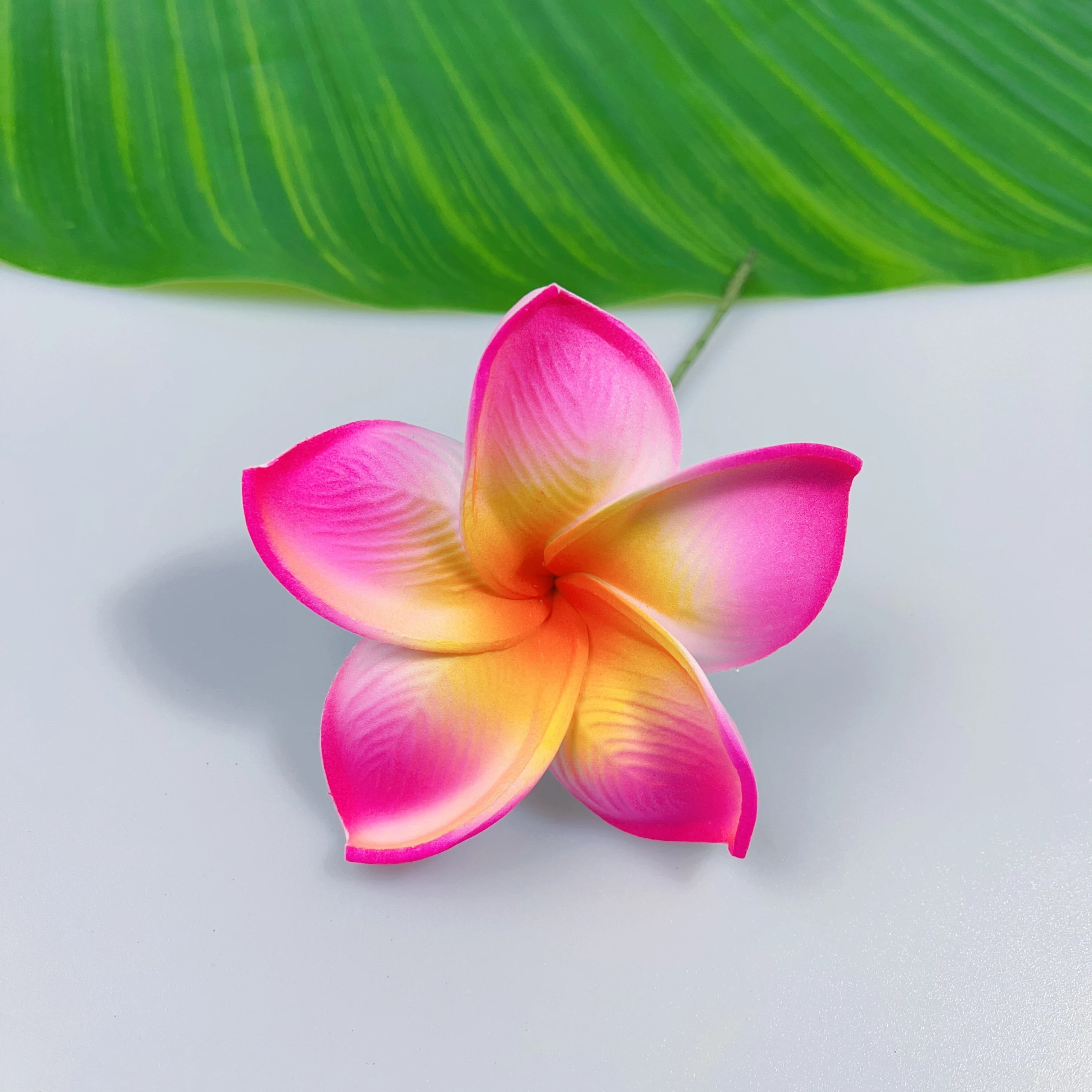 Tropical 8CM EVA Foam Artificial Plumeria Hair Pick