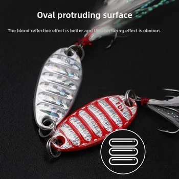 Wholesale Mouthfish Bait Lure Flat Vibrating Sequin Fishing Bait for Marlin Catfish Tilapia Blackfish Whitefish Bass 15g – Lure – view 3