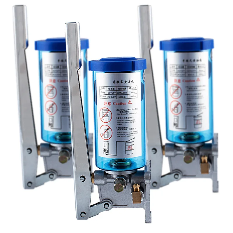 TEBAK MYG-05 Manual Lubricating Pump Hand Operated Grease Lubricator 500CC Lubricating Oil Pump Thick Oil Pump Disco