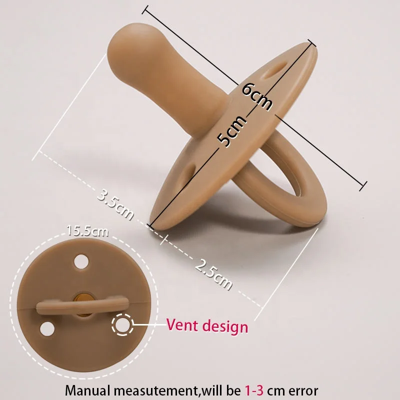 Natural Baby Pacifier Customize Medical Grade Silicone Pacifier New Born Baby Pacifier