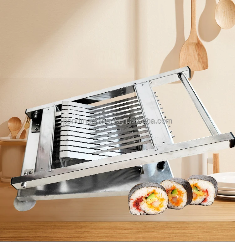 304 Stainless Steel Manual Seaweed Sushi Roll Cutter Cutting Machine - Image 4