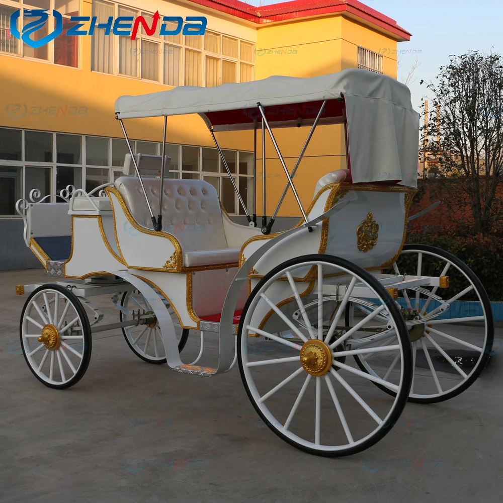 Cheap Price Electric Sightseeing Horse Carriage  / Romantic wedding carriage for Sale