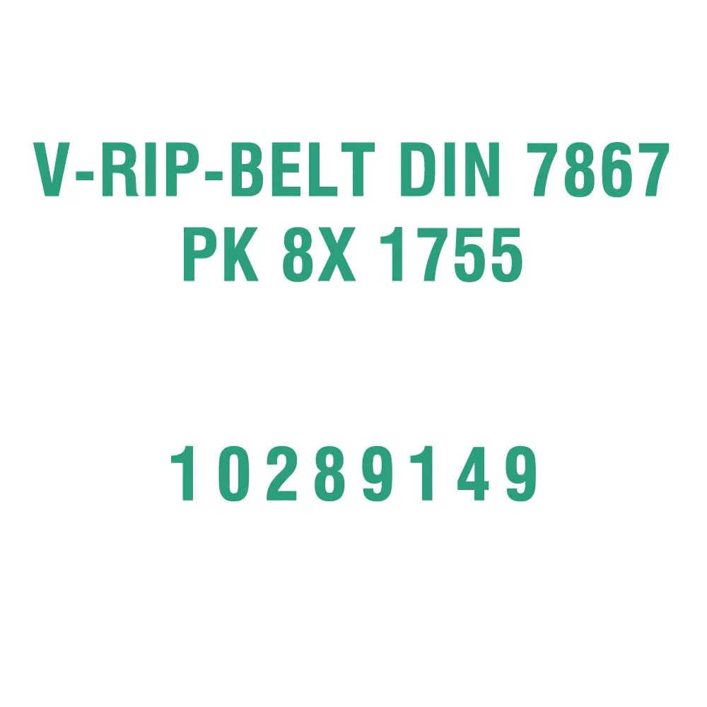 V-RIP-BELT DIN 7867 PK 8X 1755 10289149 for Liebherr R916 Excavator