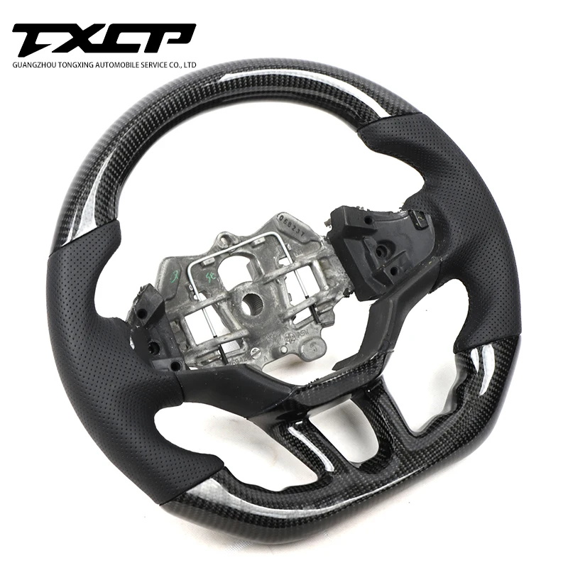 Fit for Peugeot 308S Custom Universal Car Steering Wheel Auto Alcantara Led Carbon Fiber Racing Wheel Convertible