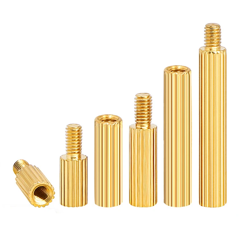 M2 Brass Male Female Standoff Spacer Bolt Female Threaded Rod Tube