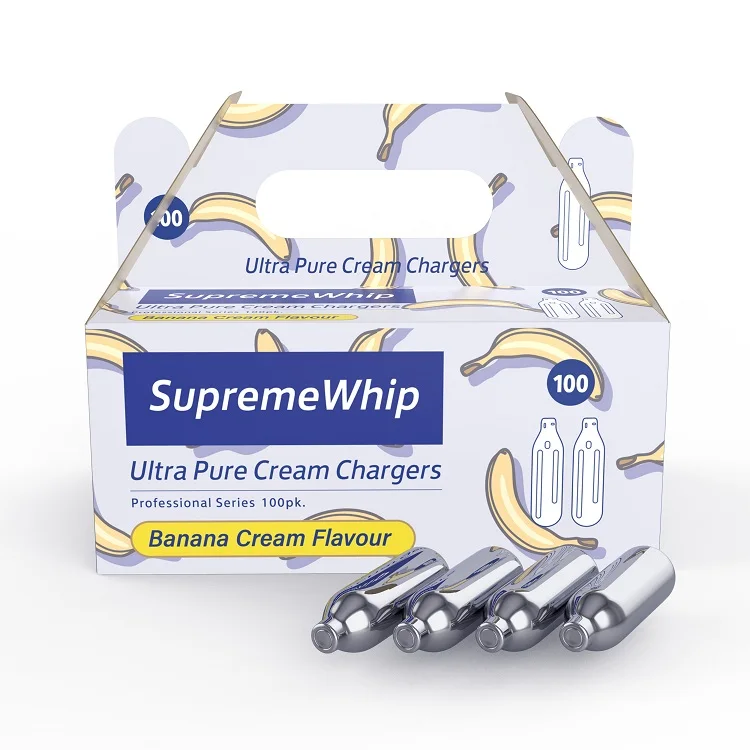 100 Pack Supremewhip Banana Flavor Top Quality Custom Made 8.2g Whipped