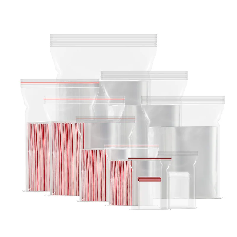 Custom 4 X 4 4mil Clear Reclosable Poly Freezer Bag Zip Lock Ldpe Bags