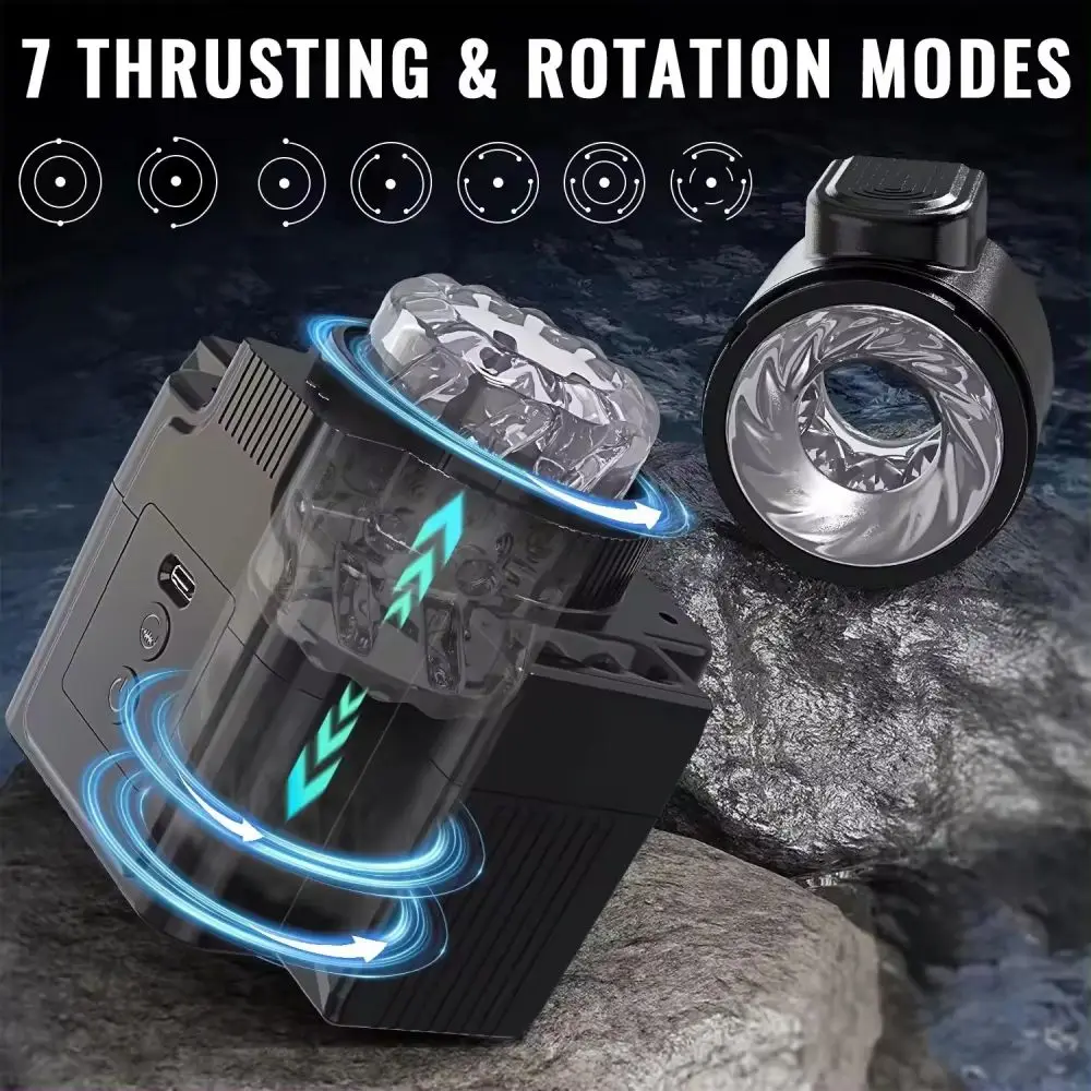 2024 Automatic Telescopic Rotation Male Masturbator Vacuum Electric Cup Adult Sex Toys Masturbation Goods Sex Shop 18+