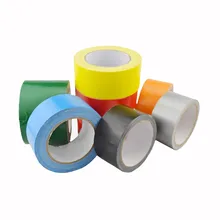 Heavy Duty Decorative Silver Colored Custom Adhesive Air Conditioner Jumbo Roll Black Brown Gaffer Binding Cloth Duct Tape