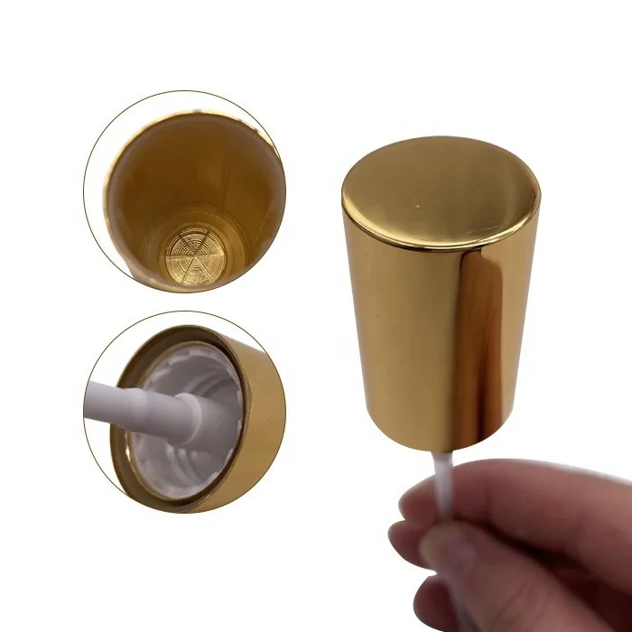 Pulvérisateur de brume fine de pompe à sertir de parfum d'or en aluminium  pour la bouteille cosmétique 20/410 - Ningbo Jazz Packaging Co.,Ltd.