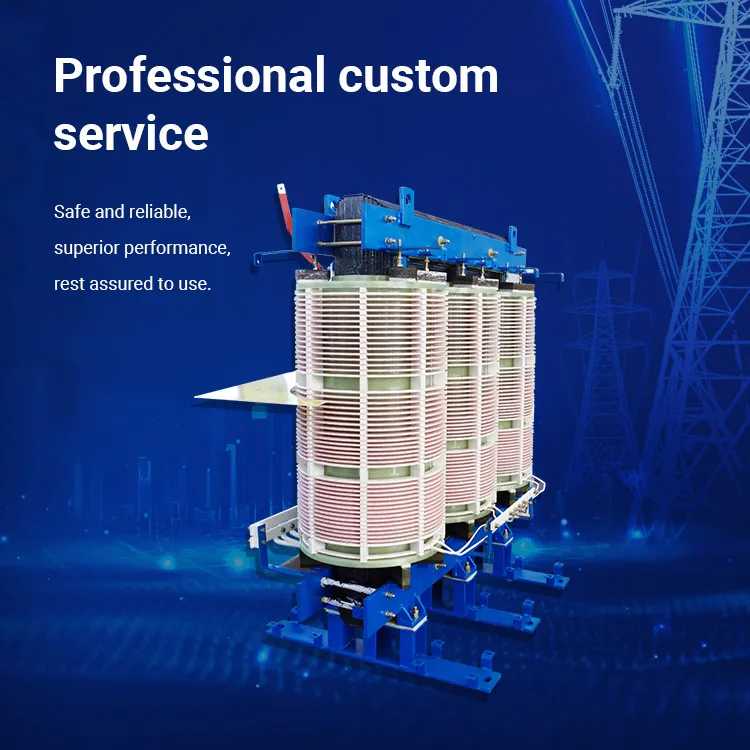 High Voltage Output Voltage 6kV 10KV 15KV 50Hz Frequency Conversion Three-Phase Rectifier Transformer