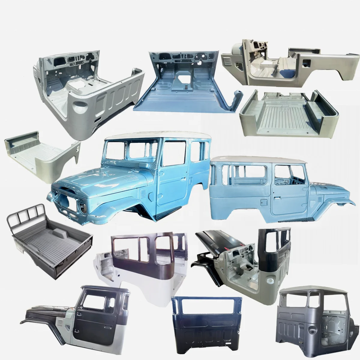 ランドクルーザー40系 (FJ40, FJ45) 用 亜鉛メッキ鋼製 交換ドアパネル