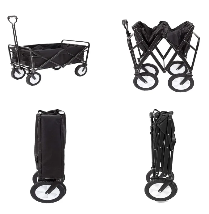 Manufacturer garden cart beach folding wagon heavy duty outdoor foldable wagon easy carry