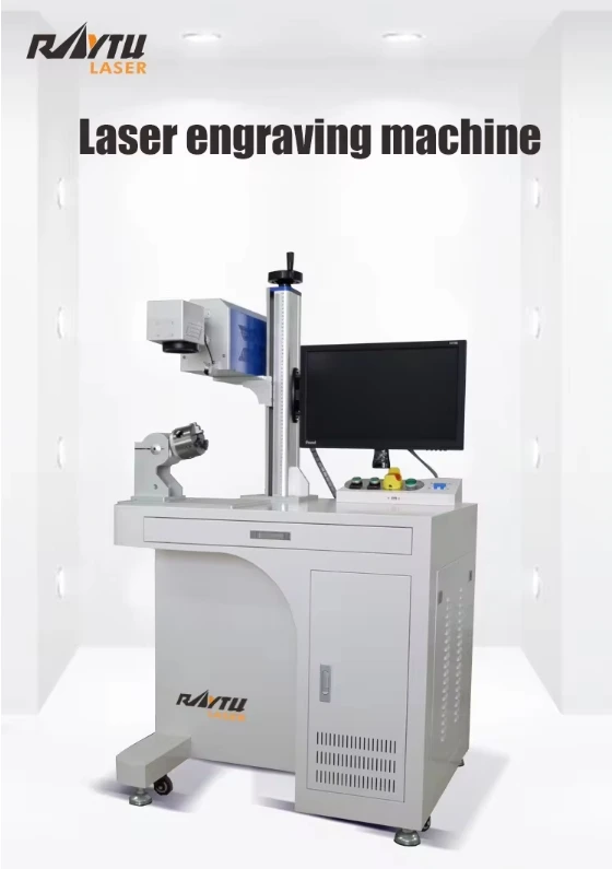 Desktop 30w 50w 100w Metal Laser Engraving Machines JPT For Jewelry Stainless Plastic Aluminum Fiber Laser Marking Machine