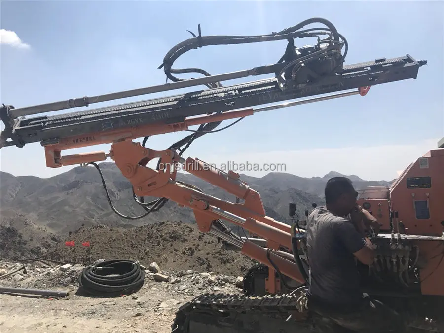 China Good Quality 412 Separated DTH drill rig for blast hole 80mm