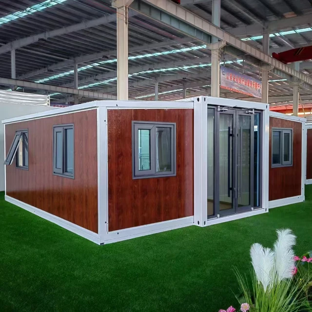 High Quality Living Granny Flat 15Ft 20Ft Expandable Prefabricated Luxury Container House 1 Bedroom Prefab Movable Villa