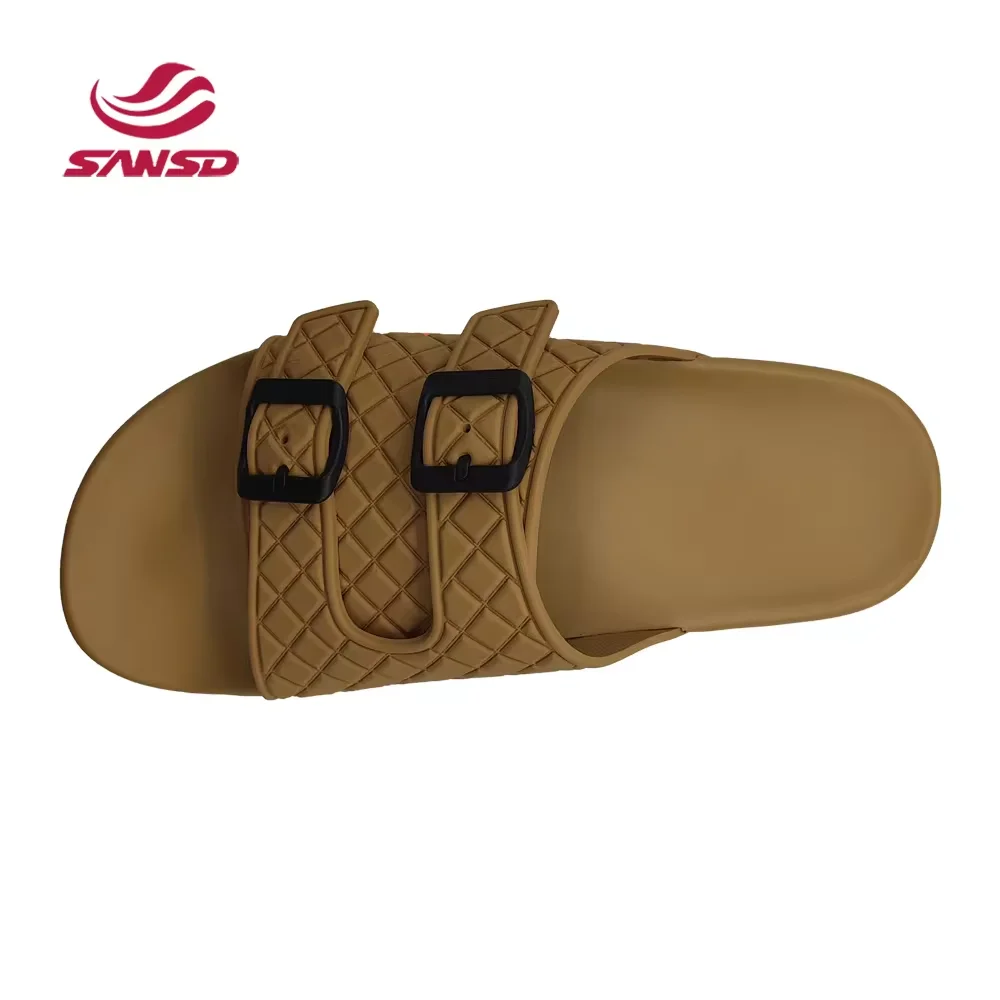 New Designer OEM Logo Men Slippers Brand Pain Blank Slide Sandal EVA Sliders Custom Made Summer Beach Rubber Slipper for Unisex