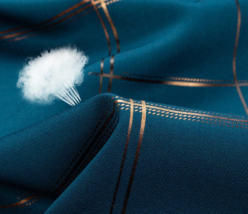 Classical Elegant Polyester Spandex Foiled Printed Men Short Sleeve