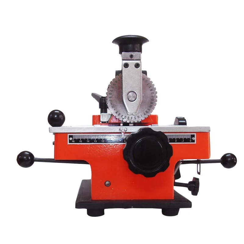 ZX Desktop Manual Metal Embossing Machine Number and Letter Marking Stainless Steel Pet Dot Tag Print Stamp Embossing Machine