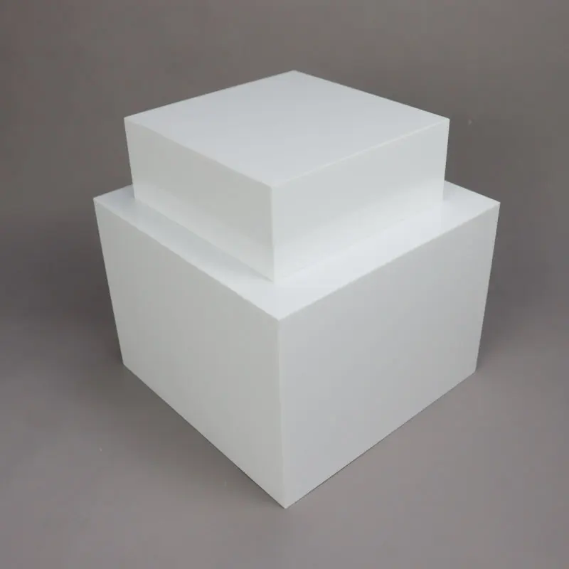 Factory Custom Acrylic Display Cube Buffet Acrylic Display Box for Wedding and Party White Cupcake Dessert Display Riser