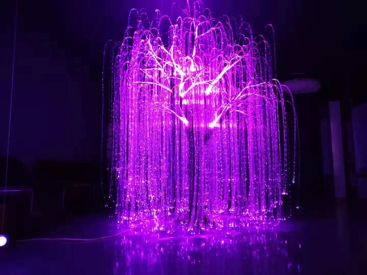 Fiber Optic Lighting Trees LED 1.0mm 600pcs 3m Fibers Sparkle Light Kits Avatar Trees Landscape RGB Light Decorative Christmas