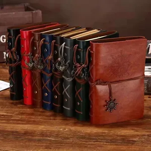 Thirty Percent Discount Customizable 2023 Custom Cover Paper Hardcover Pu Leather Retro European Pirate Notebook