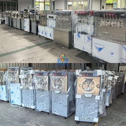 China Factories 56L/H Commercial Hard Ice Cream Machine Stainless Steel Single Nozzle Artisan Gelato Batch Freezer air Cooling