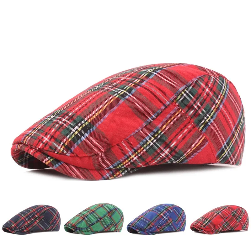 帽子 PLAID BERET 9（カシラ CA4LA PLAID BERET 9 ビットベレー